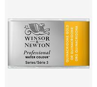 Winsor & Newton Aquarelle Professionnel - Peinture Aquarelle, Haute Luminosité, Résistante à la Lumière, Qualité Archive, Godet, Couleur Quinacridone Doré