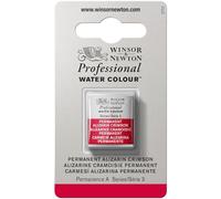 Winsor & Newton Aquarelle Professionnel - Peinture Aquarelle, Haute Luminosité, Résistante à la Lumière, Qualité Archive, Demi Godet, Couleur Alizarine Cramoisie Permanente