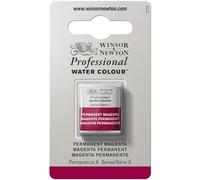Winsor & Newton Aquarelle Professionnel - Peinture Aquarelle, Haute Luminosité, Résistante à la Lumière, Qualité Archive, Demi Godet, Couleur Magenta Permanent