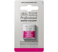 Winsor & Newton Aquarelle Professionnel - Peinture Aquarelle, Haute Luminosité, Résistante à la Lumière, Qualité Archive, Demi Godet, Couleur Magenta Quinacridone