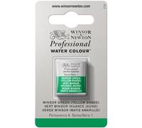 Winsor & Newton Aquarelle Professionnel - Peinture Aquarelle, Haute Luminosité, Résistante à la Lumière, Qualité Archive, Demi Godet, Couleur Vert Winsor Nuance Jaune
