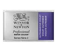 Winsor & Newton Aquarelle Professionnel - Peinture Aquarelle, Haute Luminosité, Résistante à la Lumière, Qualité Archive, Godet, Couleur Outremer Violet
