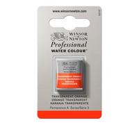 Winsor & Newton Aquarelle Professionnel - Peinture Aquarelle, Haute Luminosité, Résistante à la Lumière, Qualité Archive, Demi Godet, Couleur Orange transparent