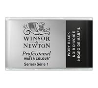 Winsor & Newton Aquarelle Professionnel - Peinture Aquarelle, Haute Luminosité, Résistante à la Lumière, Qualité Archive, Godet, Couleur Noir d'Ivoire