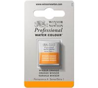 Winsor & Newton Aquarelle Professionnel - Peinture Aquarelle, Haute Luminosité, Résistante à la Lumière, Qualité Archive, Demi Godet, Couleur Orange Winsor