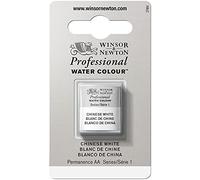 Winsor & Newton Aquarelle Professionnel - Peinture Aquarelle, Haute Luminosité, Résistante à la Lumière, Qualité Archive, Demi Godet, Couleur Blanc de Chine ROW