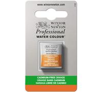 Winsor & Newton Aquarelle Professionnel - Peinture Aquarelle, Haute Luminosité, Résistante à la Lumière, Qualité Archive, Demi Godet, Couleur Orange sans cadmium