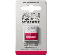 Winsor & Newton Aquarelle Professionnel - Peinture Aquarelle, Haute Luminosité, Résistante à la Lumière, Qualité Archive, Demi Godet, Couleur Rose Permanent