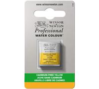 Winsor & Newton Aquarelle Professionnel - Peinture Aquarelle, Haute Luminosité, Résistante à la Lumière, Qualité Archive, Demi Godet, Couleur Jaune sans cadmium