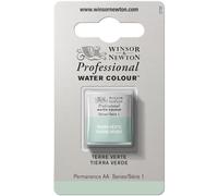 Winsor & Newton Aquarelle Professionnel - Peinture Aquarelle, Haute Luminosité, Résistante à la Lumière, Qualité Archive, Demi Godet, Couleur Terre Verte Naturelle