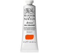 Winsor & Newton Artists Huile 37ml Laque Orange Minerale | Formulé avec les pigments les plus fins avec une excellente résistance à la teinture, utilisez un vernis épais ou fin pour un