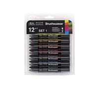Winsor & Newton BrushMarker 04331 Marqueur à alcool à double-pointe 12 Vibrant