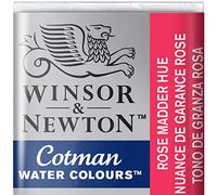 Winsor & Newton Cotman Aquarelle 1/2 Godet Garance de Rose Nuancé | Aquarelle d'introduction fabriquée avec des pigments artistiques, parfaite pour les débutants, résistante à la lumière et