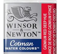 Winsor & Newton Cotman Aquarelle 1/2 Godet Rouge De Cadmium Foncé Imitation