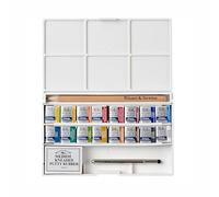Winsor & Newton Set d'aquarelle Cotman de poche complet 16 demi-godets