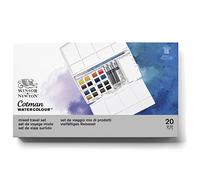 Winsor & Newton Boîte d'aquarelle Cotman Sketcher 16 demi-godets + 3 tubes 8 ml