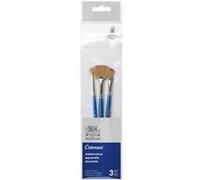 Winsor & Newton Pinceaux Aquarelle Cotman Manche Court – Pack de 3