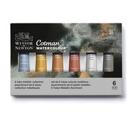 Winsor Newton Cotman Peinture Acrylique À L’Aquarelle Métallisée Set 6 x 8ml