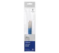 Winsor & Newton Pinceaux Aquarelle Cotman Série 111 Rond Synthétique Manche court N°1,3,5 Pack 3