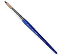 Winsor & Newton Cotman Pinceau Aquarelle Série 111 Rond Manche Court N°12 | Synthétique, poignée courte, virole en laiton nickelé, nettoyage facile, mélange de fibres épaisses et fines