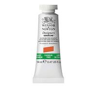 Winsor & Newton Designers Gouache - Peinture Gouache pour le Dessin, L'illustration, le Design - Aquarelle Opaque, Tube de 14ml, Couleur Ecarlate Sans Cadmium