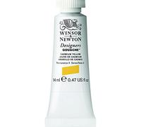 Winsor & Newton Designers Gouache - Peinture Gouache pour le Dessin, L'illustration, le Design - Aquarelle Opaque, Tube de 14ml, Couleur Jaune De Cadmium Row