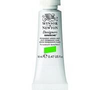 Winsor & Newton Designers Gouache - Peinture Gouache pour le Dessin, L'illustration, le Design - Aquarelle Opaque, Tube de 14ml, Couleur Vert Clair Permanent
