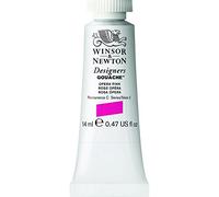 Winsor & Newton Designers Gouache - Peinture Gouache pour le Dessin, L'illustration, le Design - Aquarelle Opaque, Tube de 14ml, Couleur Rose Opera Nuance Jaune Row