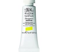 Winsor & Newton Designers Gouache - Peinture Gouache pour le Dessin, L'illustration, le Design - Aquarelle Opaque, Tube de 14ml, Couleur Jaune De Cadmium Citron Row