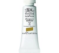 Winsor & Newton Designers Gouache - Peinture Gouache pour le Dessin, L'illustration, le Design - Aquarelle Opaque, Tube de 14ml, Couleur Or Imitation