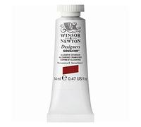 Winsor & Newton Designers Gouache - Peinture Gouache pour le Dessin, L'illustration, le Design - Aquarelle Opaque, Tube de 14ml, Couleur Alizarine Cramoisie