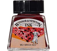 Winsor & Newton Encre à Dessiner Flacon 14ml 040 Rouge Brique Série 1