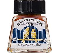 Winsor & Newton Encre à Dessiner Flacon 14ml 123 Jaune Canari Série 1