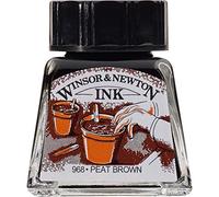 Winsor & Newton Encre à dessiner Flacon 14 ml 469 Brun Tourbe Série 1 ROW