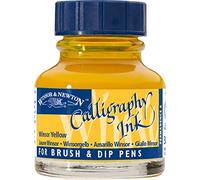 Winsor & Newton Encre de Calligraphie Flacon 30ml 730 Jaune Winsor Série 1
