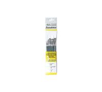 Winsor & Newton Foundation - Lot de pinceaux - 6 parties - rond, usé bombé, plat - taille : 3, 6, 10, 14