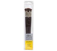 Winsor & Newton Galeria Lot de 3 brosses à Manche Long Long Manche. Lot de 5
