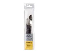 Winsor & Newton Galeria Pinceau Manche Court x4