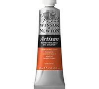 Winsor & Newton Huile Diluable à l’eau Artisan - Couleurs à l'huile Pour les Arts Plastiques - Sans Solvants, Se Diluer à l’eau, Tube de 37ML, Couleur Rouge de Cadmium Clair