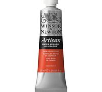 Winsor & Newton Huile Diluable à l’eau Artisan - Couleurs à l'huile Pour les Arts Plastiques - Sans Solvants, Se Diluer à l’eau, Tube de 37ML, Couleur Nuance de Rouge de Cadmium