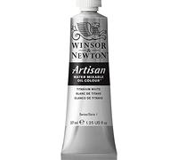 Winsor & Newton Huile Diluable à l’eau Artisan - Couleurs à l'huile Pour les Arts Plastiques - Sans Solvants, Se Diluer à l’eau, Tube de 37ML, Couleur Blanc de Titane