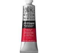 Winsor & Newton Huile Diluable à l’eau Artisan - Couleurs à l'huile Pour les Arts Plastiques - Sans Solvants, Se Diluer à l’eau, Tube de 37ML, Couleur Nuance de Rouge de Cadmium Foncé