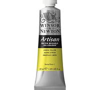 Winsor & Newton Huile Diluable à l’eau Artisan - Couleurs à l'huile Pour les Arts Plastiques - Sans Solvants, Se Diluer à l’eau, Tube de 37ML, Couleur Jaune Citron Imit