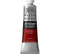 Winsor & Newton Huile Diluable à l’eau Artisan - Couleurs à l'huile Pour les Arts Plastiques - Sans Solvants, Se Diluer à l’eau, Tube de 37ML, Couleur Rouge Indien
