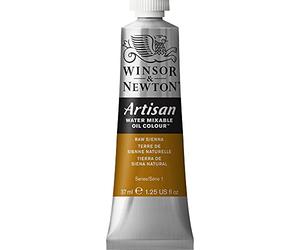 Winsor & Newton Huile Diluable à l’eau Artisan - Couleurs à l'huile Pour les Arts Plastiques - Sans Solvants, Se Diluer à l’eau, Tube de 37ML, Couleur Terre de Sienne Naturelle