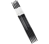 Winsor & Newton Lot de 5 pinceaux Professionnels en Acrylique à Long Manche Noir M