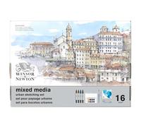 Winsor & Newton Mixed Media Set - Set pour paysage urbains, 16 pièces