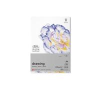 WINSOR & NEWTON PAPIER DESSIN BLOC GRAIN FIN 220G A4 25 FEUILLES