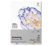 Winsor & Newton, Papier, Dessin Bloc Grain Fin 220G A5 25 Feuilles