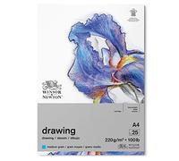WINSOR & NEWTON PAPIER DESSIN BLOC GRAIN MOYEN 220G A4 25 FEUILLES